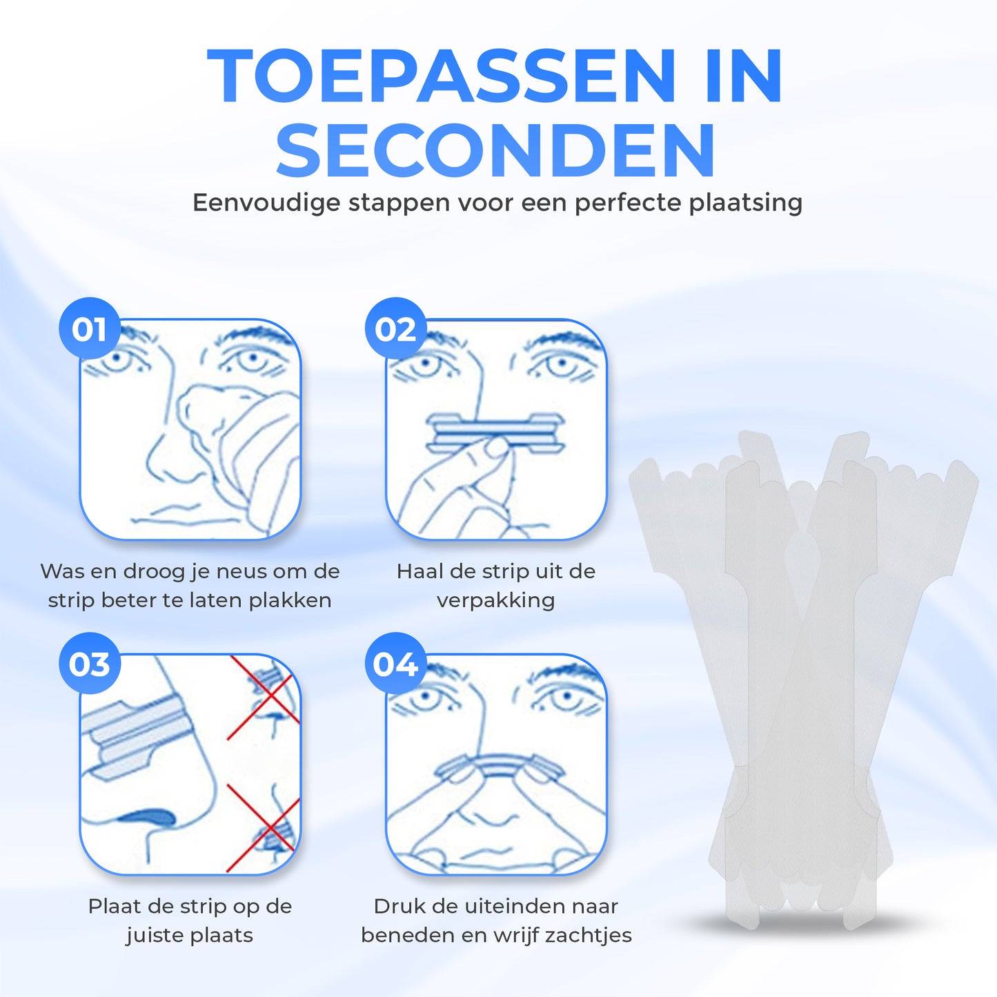 Doorschijnende Neusstrips