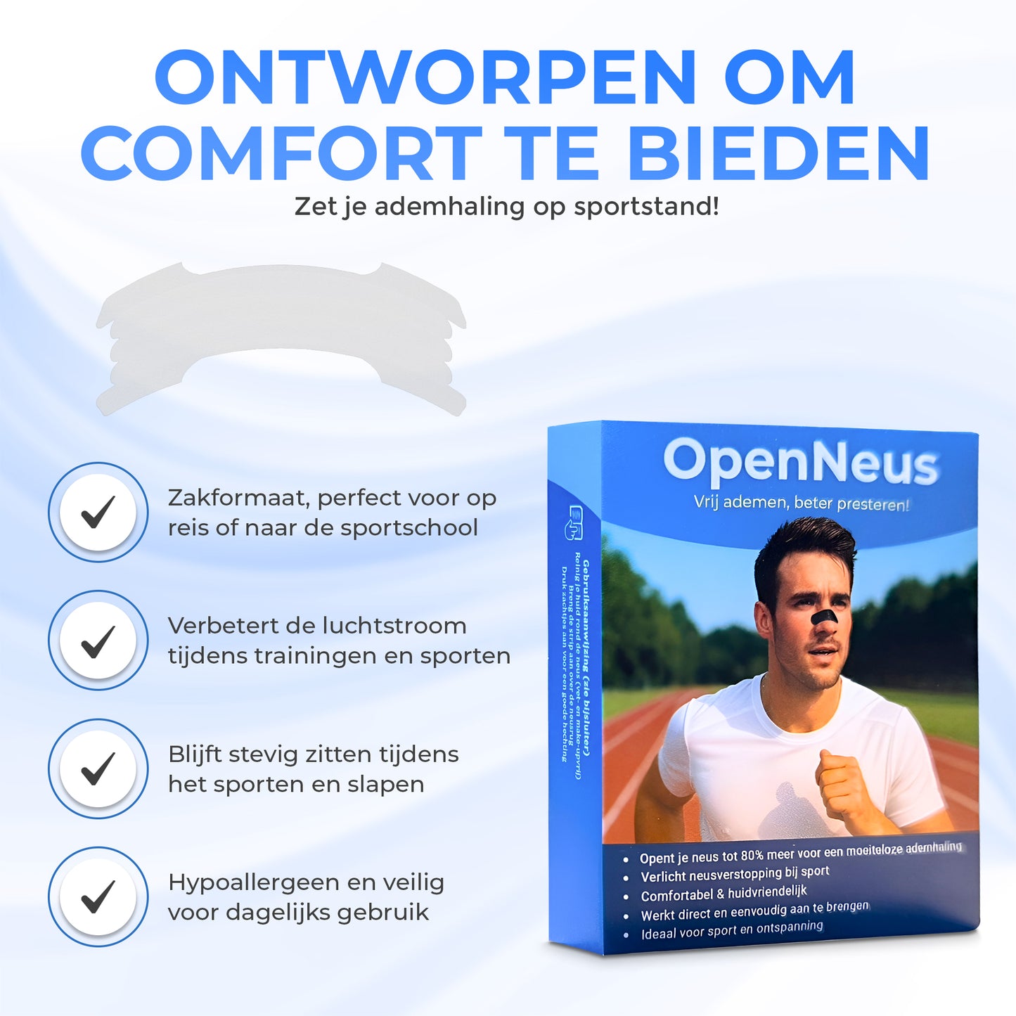 Doorschijnende Neusstrips