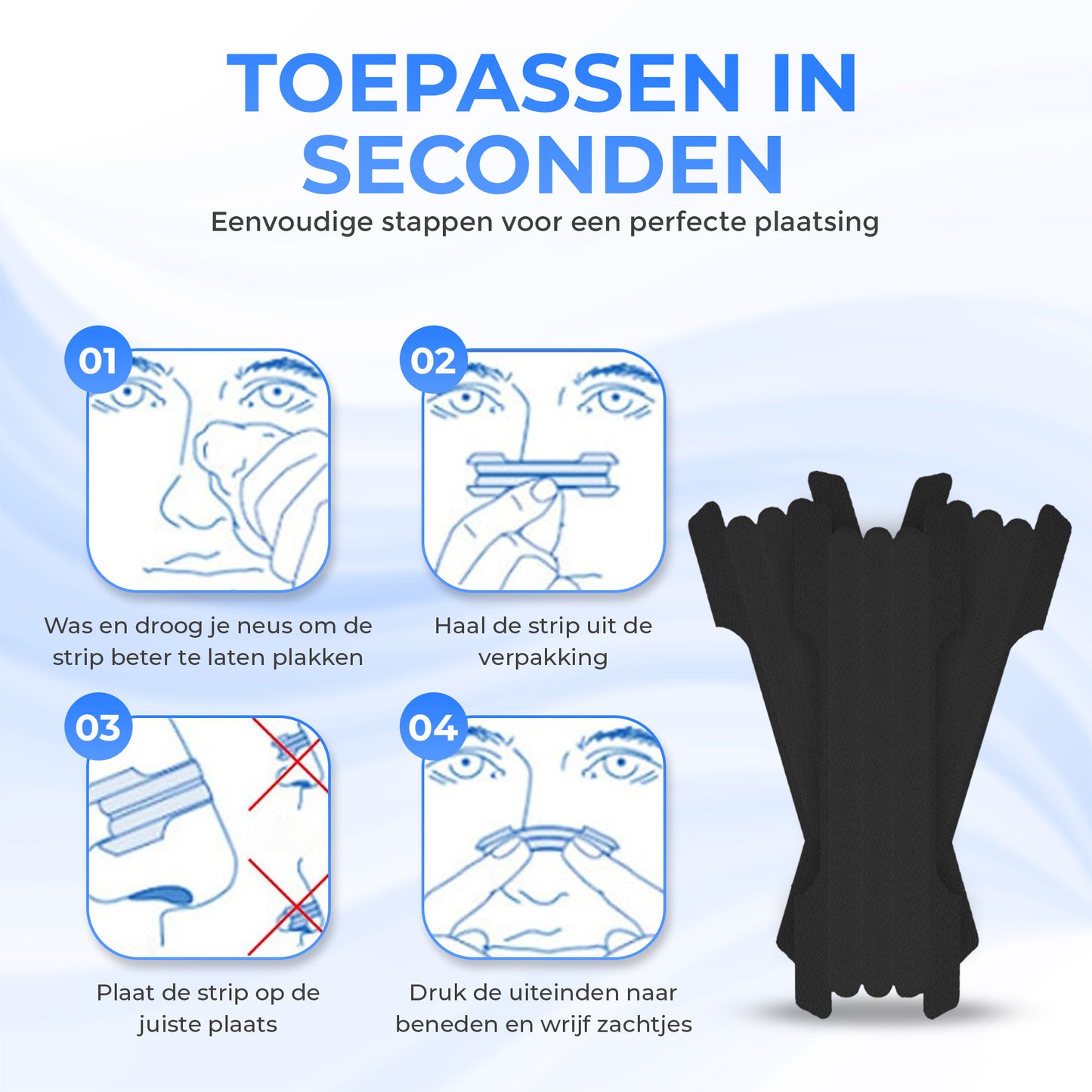 Zwarte Neusstrips